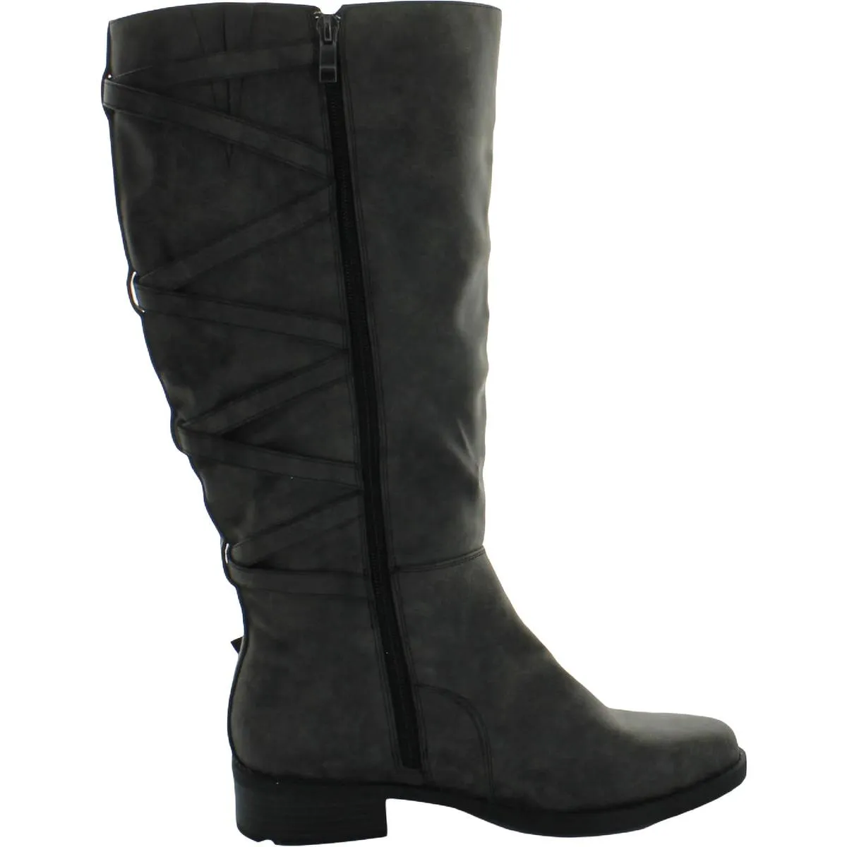 001493 Womens Block Heels Knee High Knee-High Boots