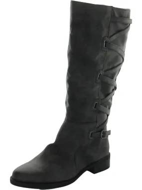 001493 Womens Block Heels Knee High Knee-High Boots