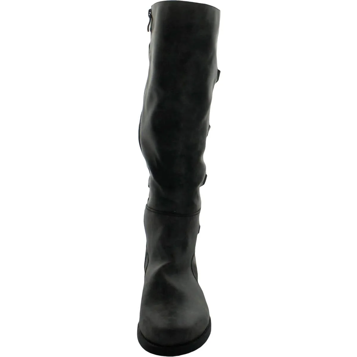 001493 Womens Block Heels Knee High Knee-High Boots