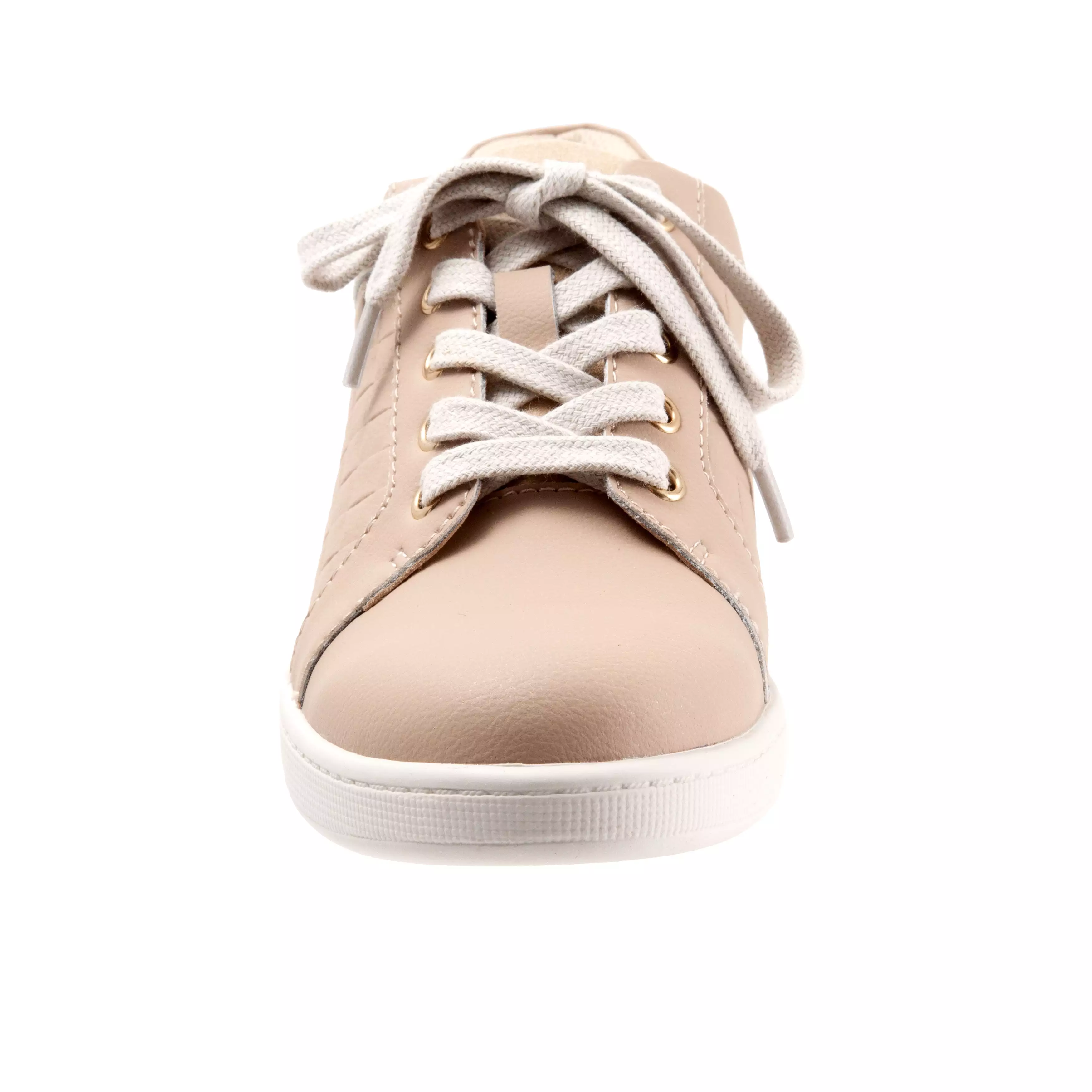 Adore Ivory Leather Lace-up Casuals