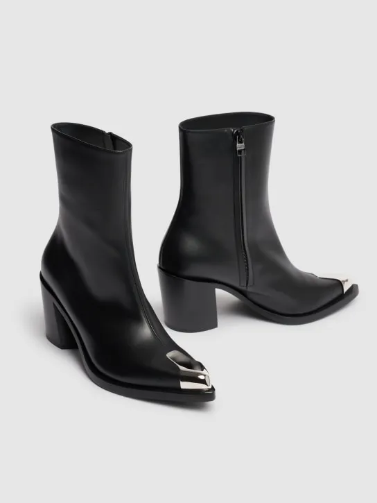 Alexander McQueen   Leather boots 