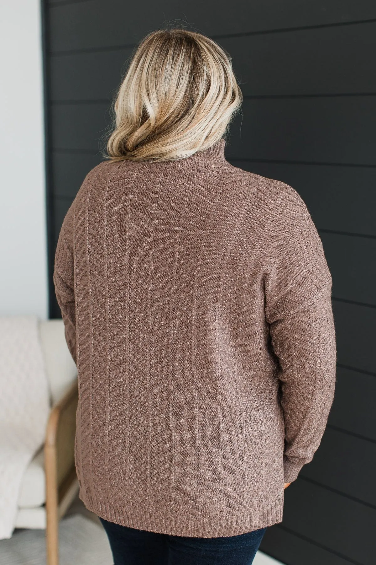 Already Spoken For Knit Sweater- Dark Mocha