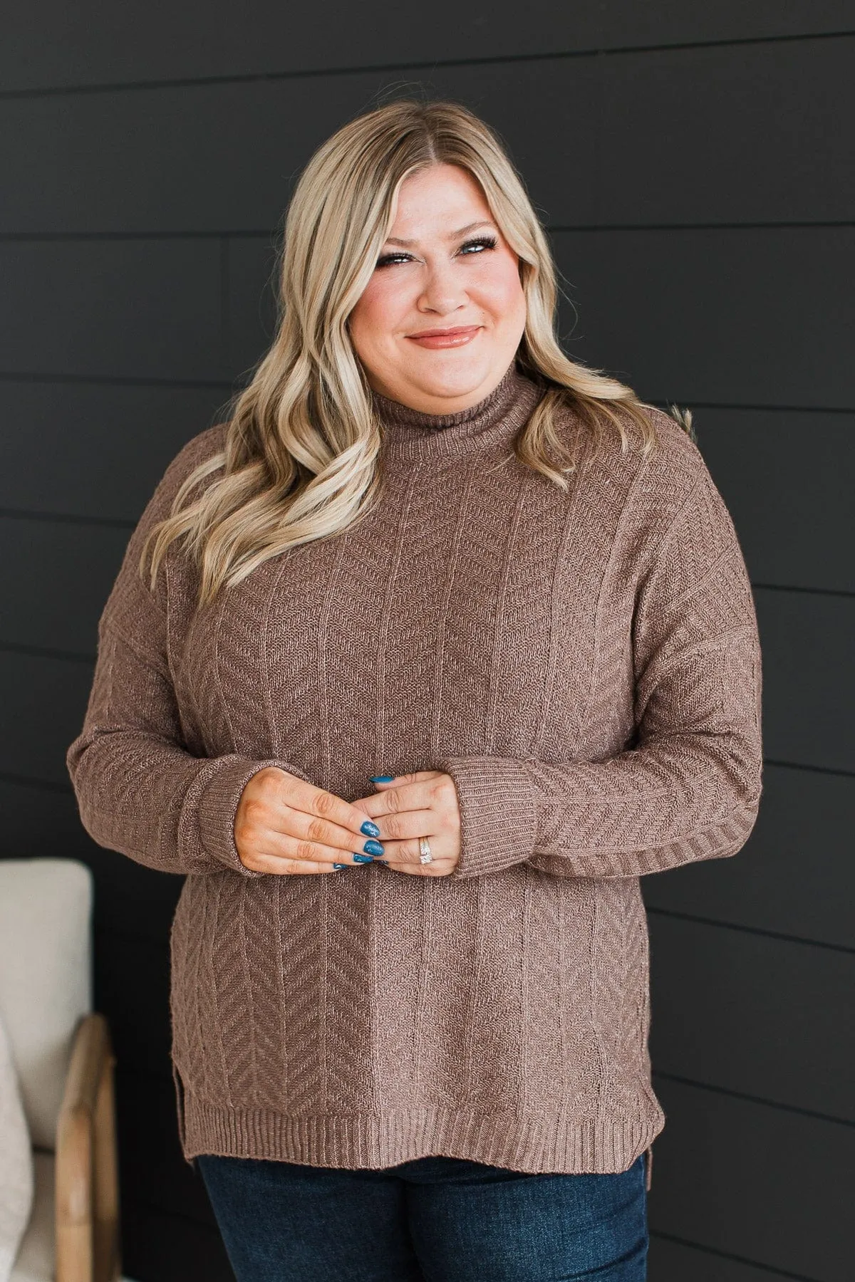 Already Spoken For Knit Sweater- Dark Mocha