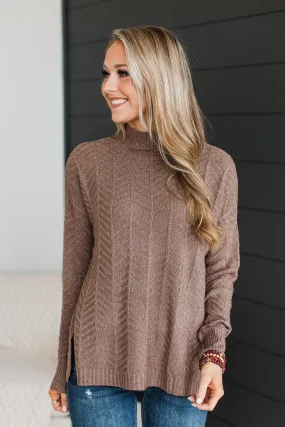 Already Spoken For Knit Sweater- Dark Mocha