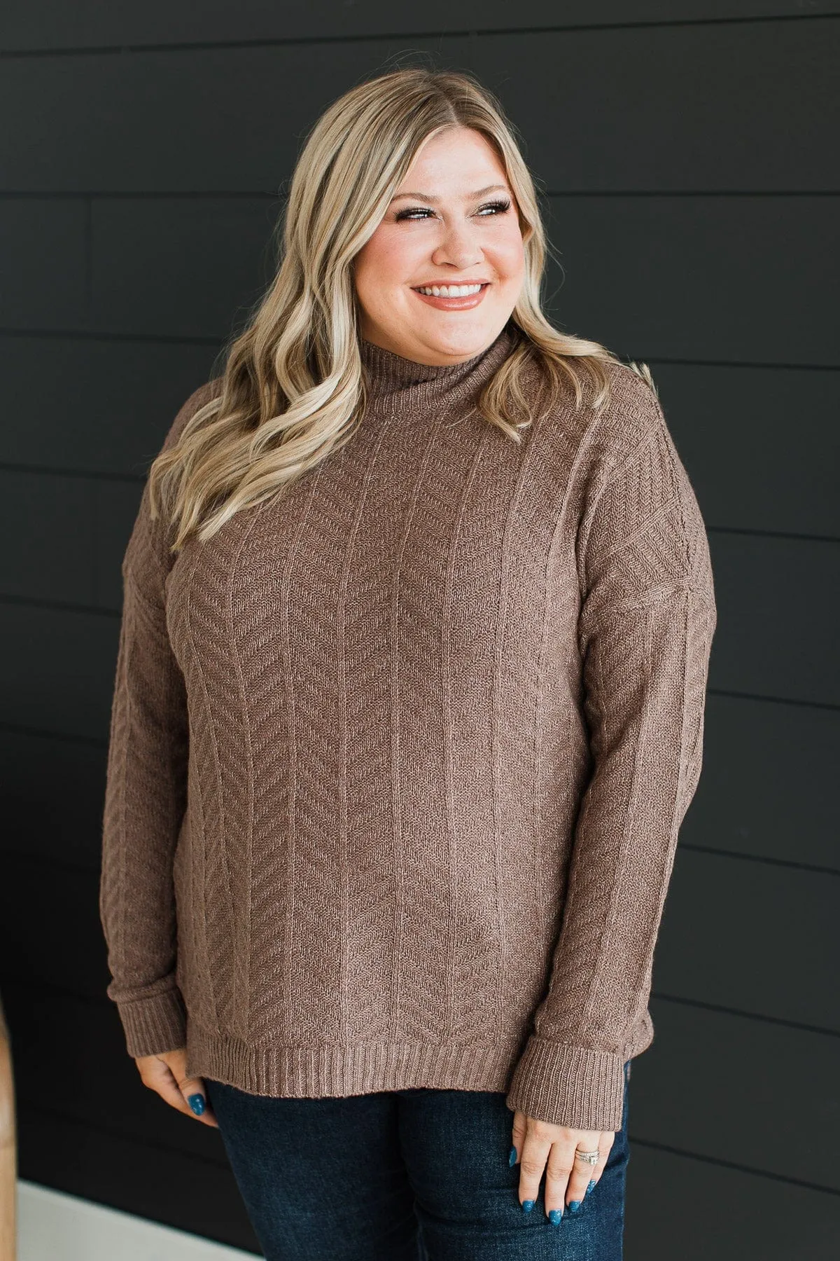 Already Spoken For Knit Sweater- Dark Mocha