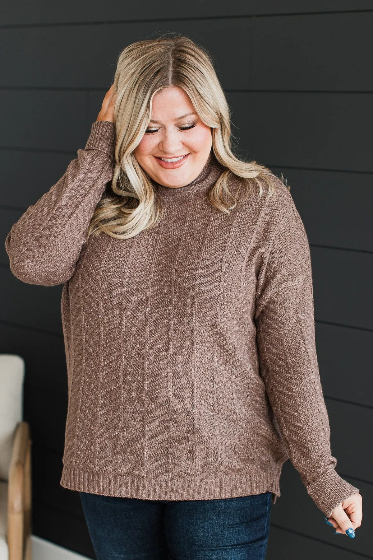 Already Spoken For Knit Sweater- Dark Mocha