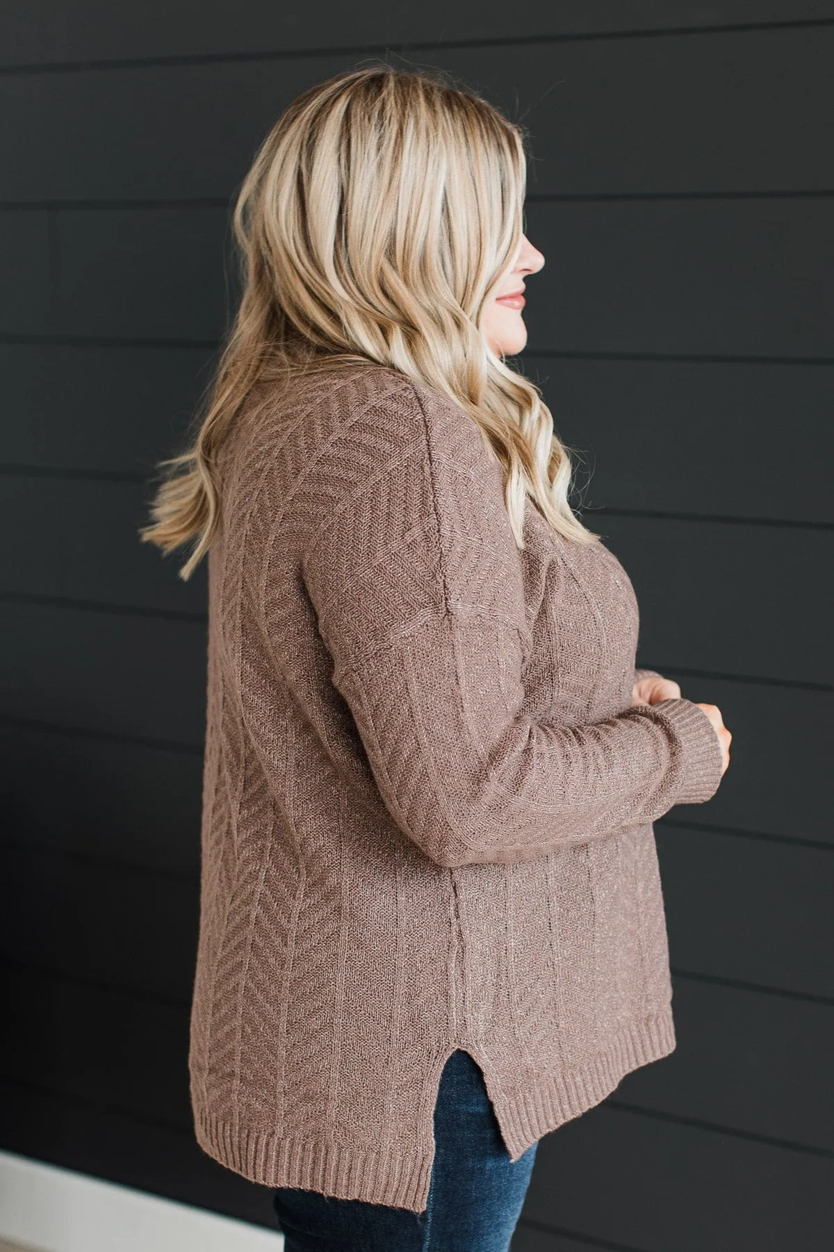 Already Spoken For Knit Sweater- Dark Mocha