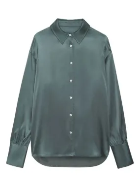 Anine Bing Monica Shirt in Green