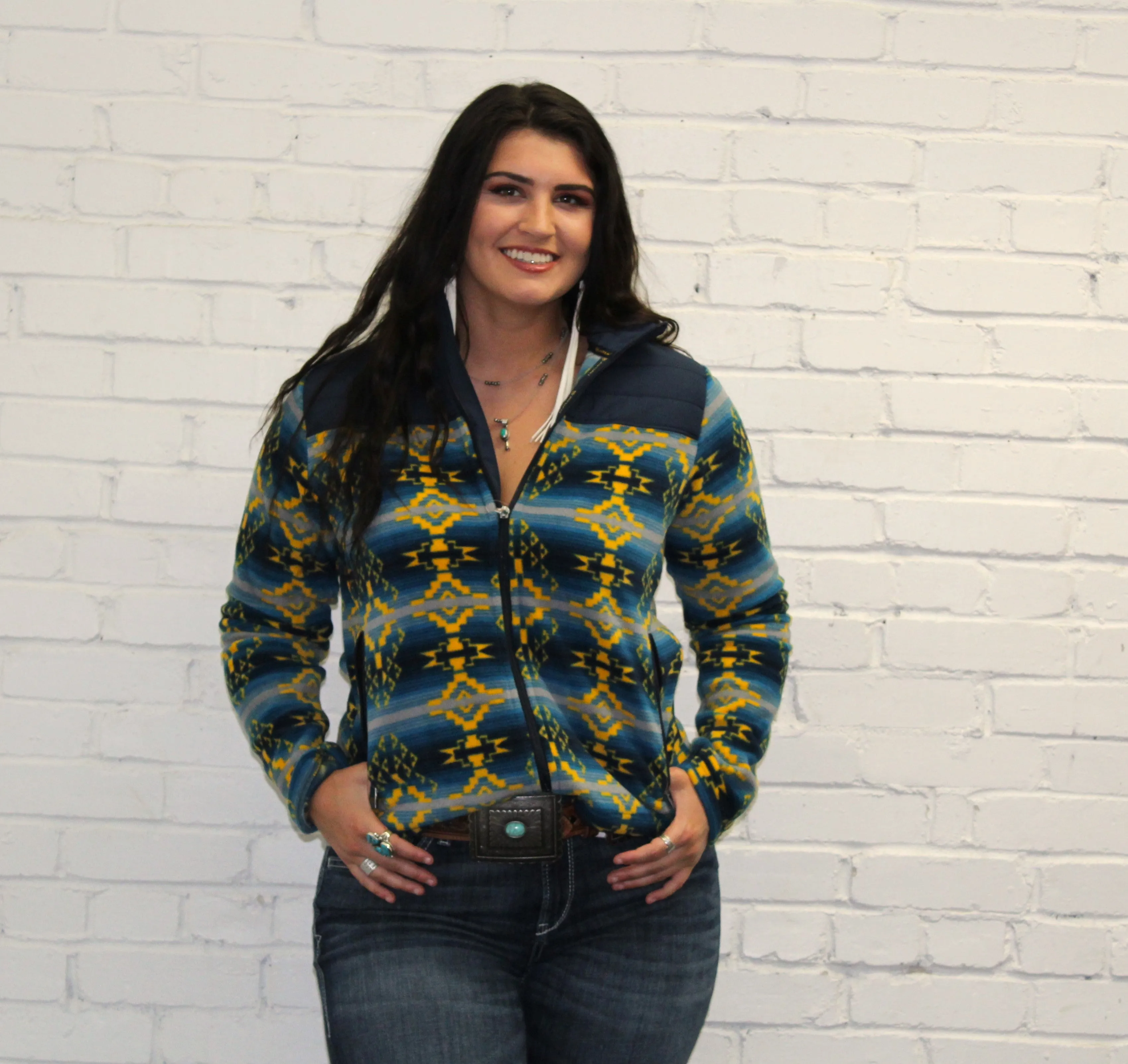 Ariat Prescott Fleece Jacket Navy