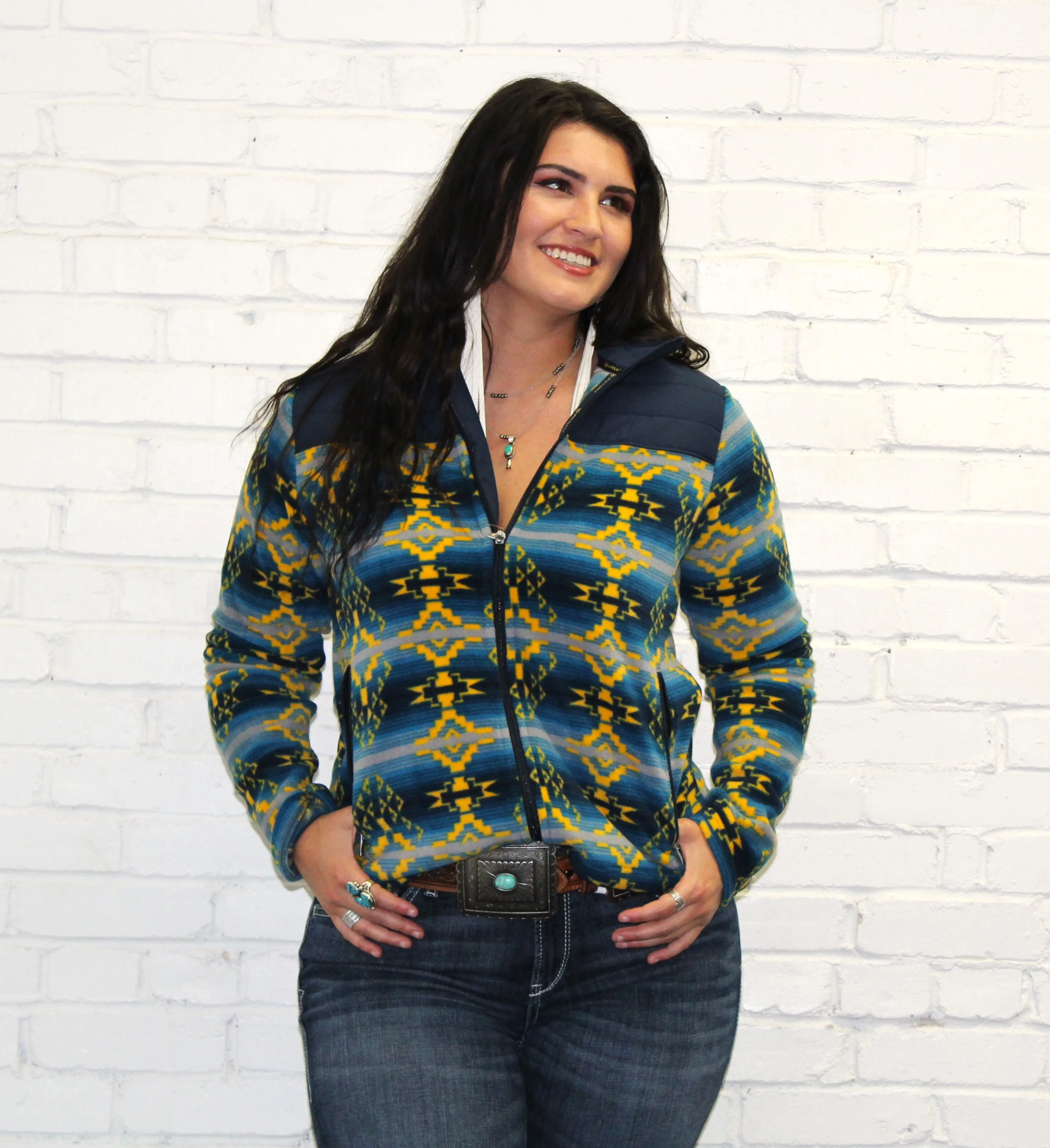 Ariat Prescott Fleece Jacket Navy