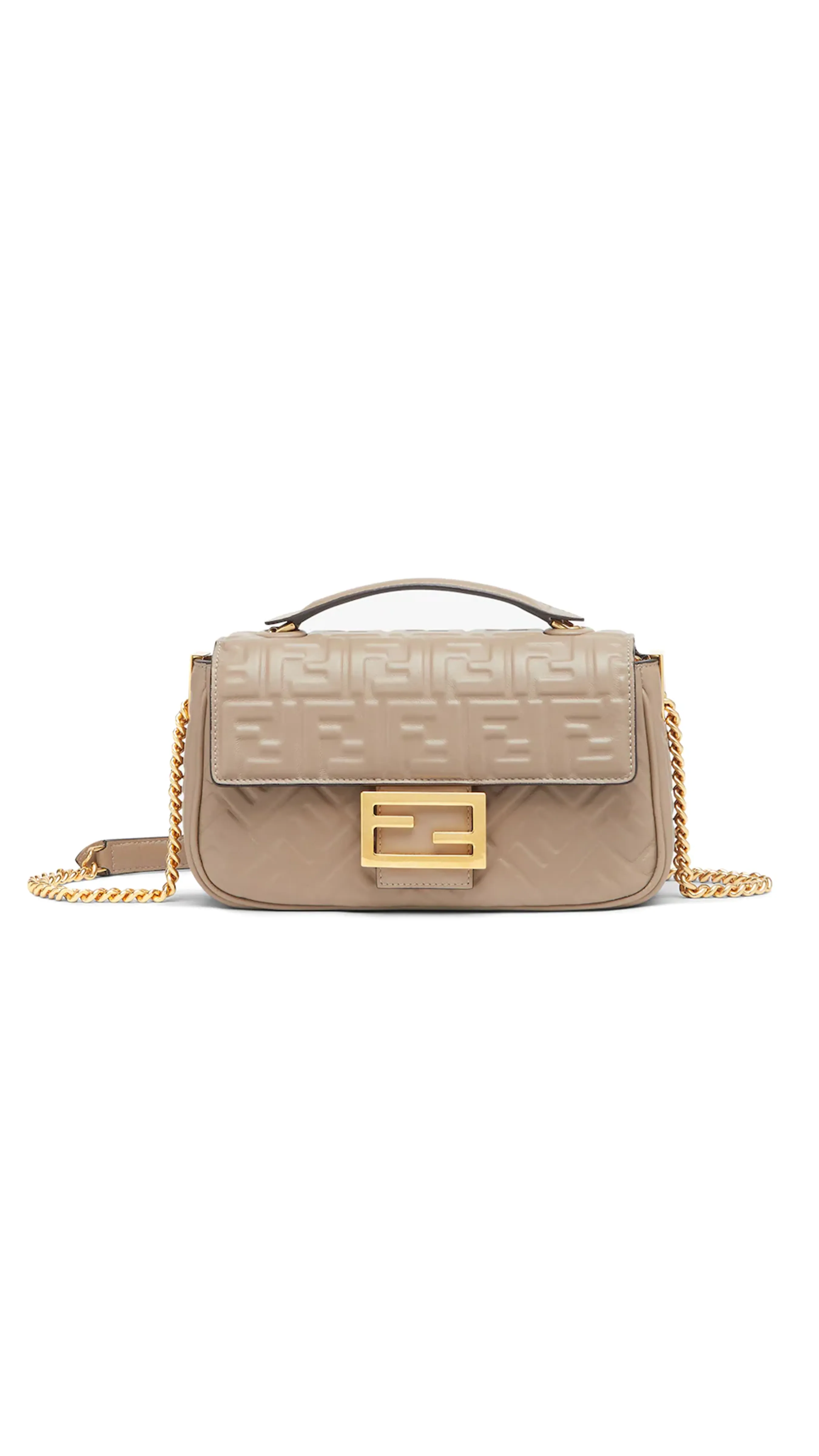 Baguette Chain Midi Bag - Dove Grey