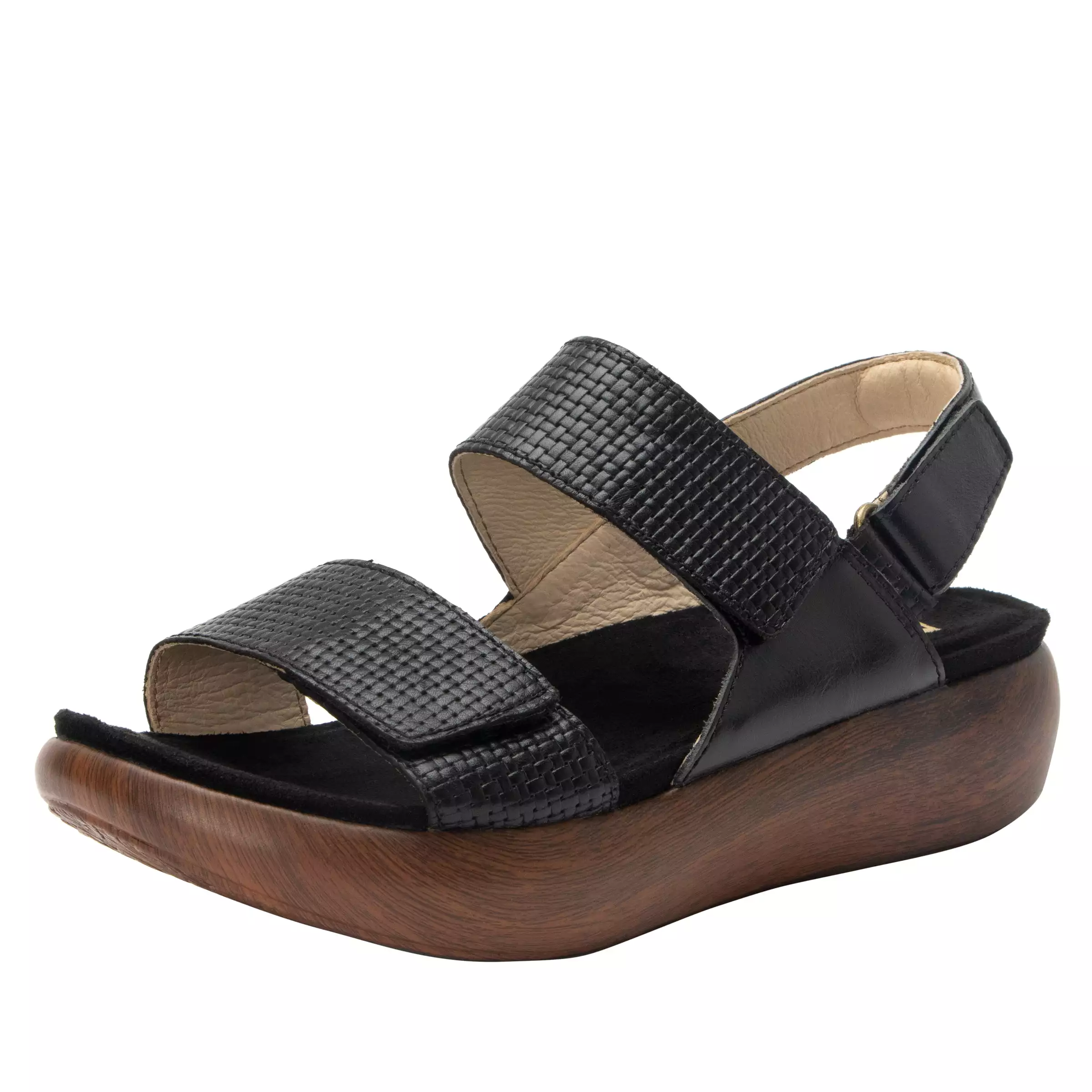 Bailee Woven Noir Sandal