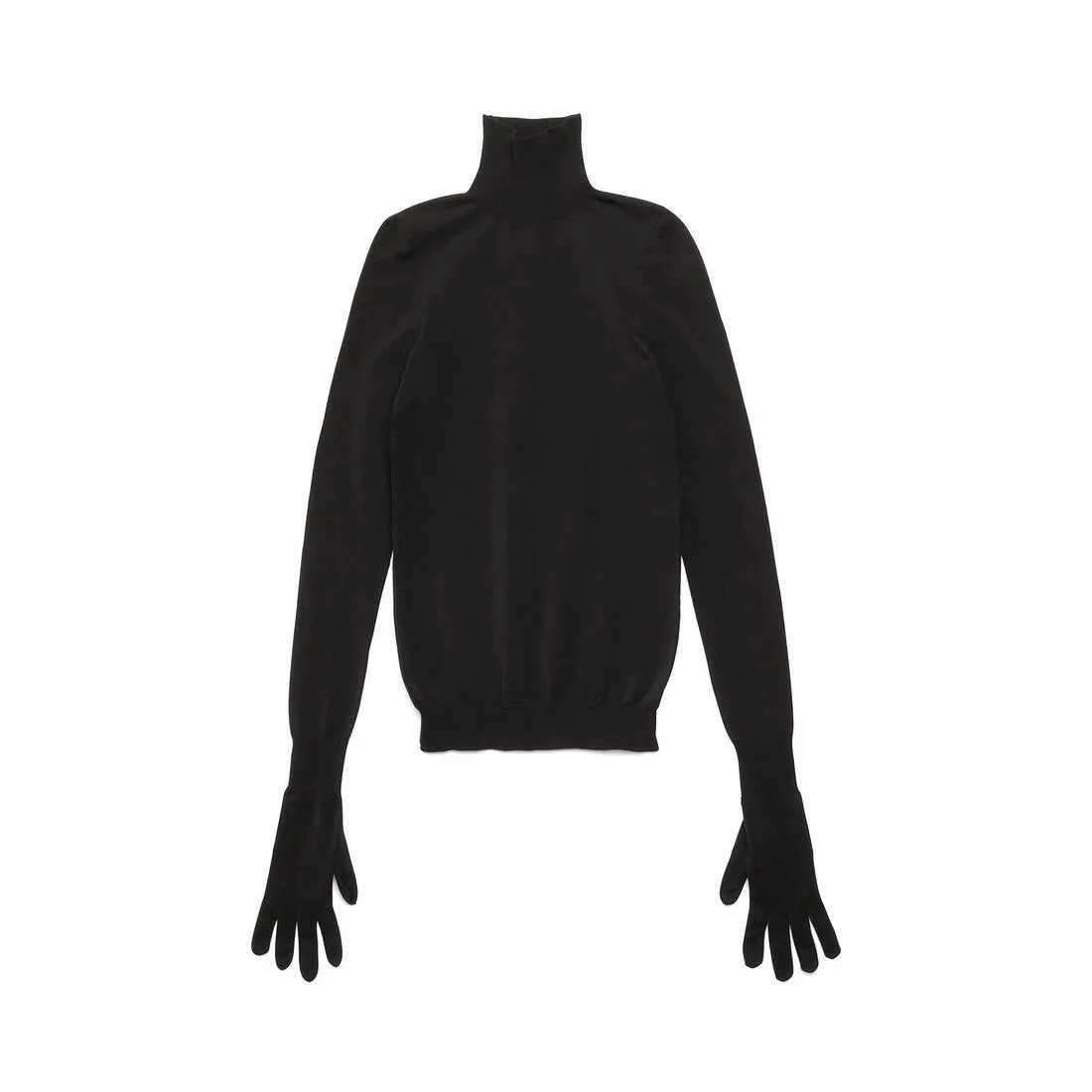 BALENCIAGA  |Women's Gloves Sweater in Light Beige