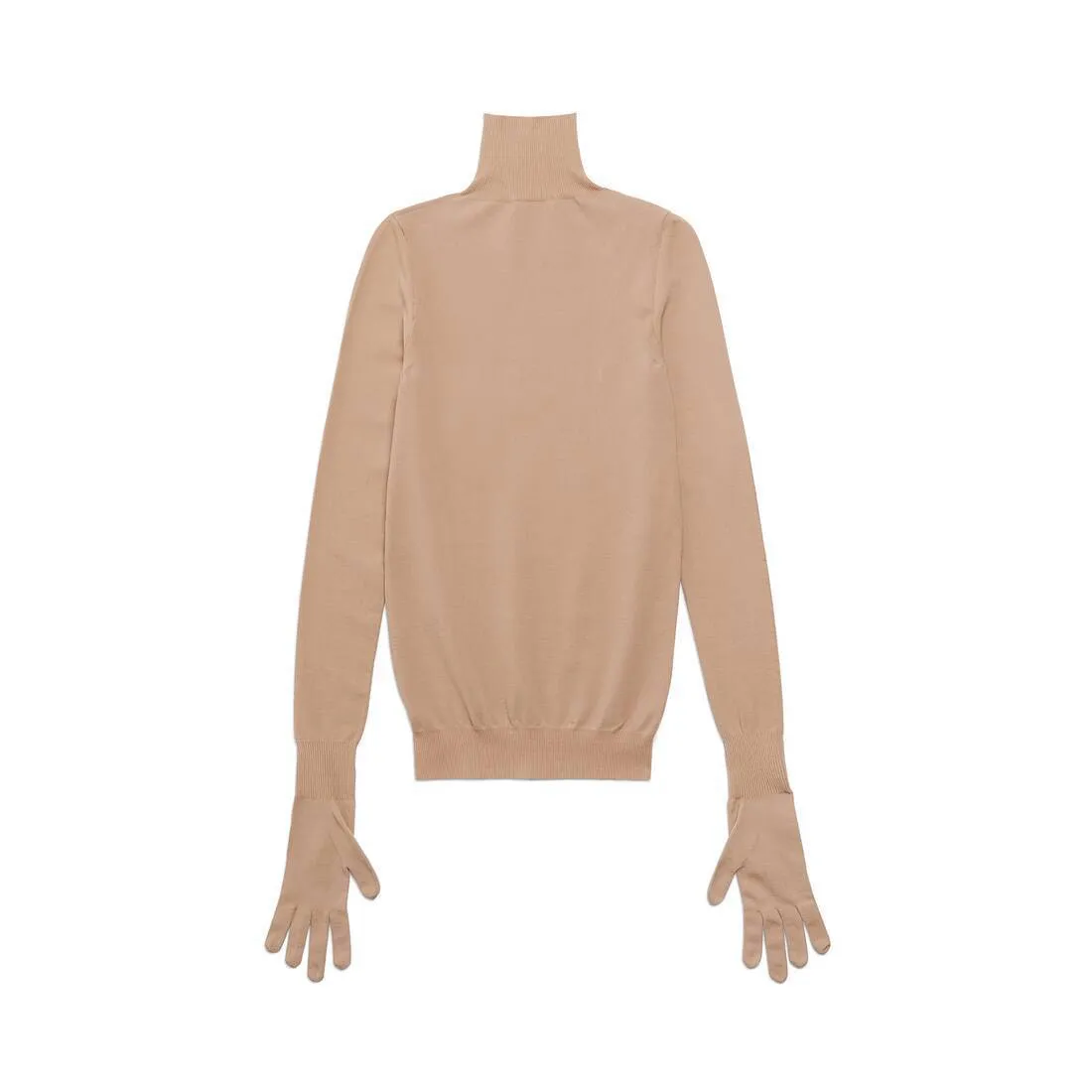 BALENCIAGA  |Women's Gloves Sweater in Light Beige