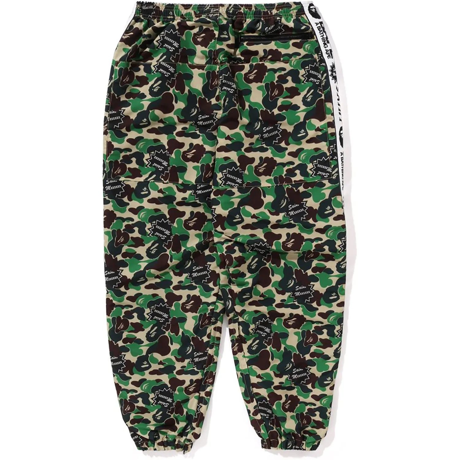 BAPE X SAINT MXXXXXX ABC CAMO TRACK PANTS MENS