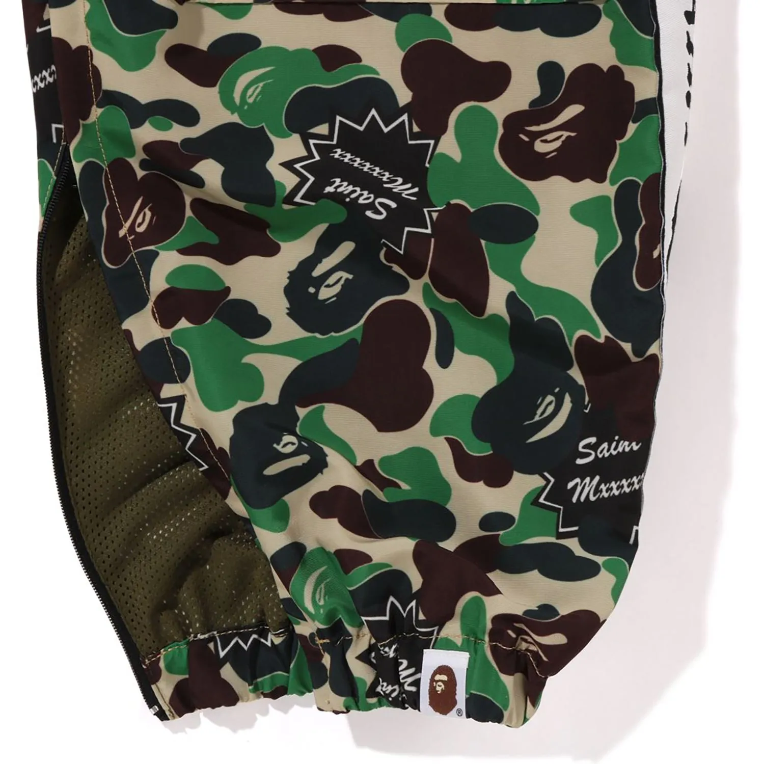 BAPE X SAINT MXXXXXX ABC CAMO TRACK PANTS MENS