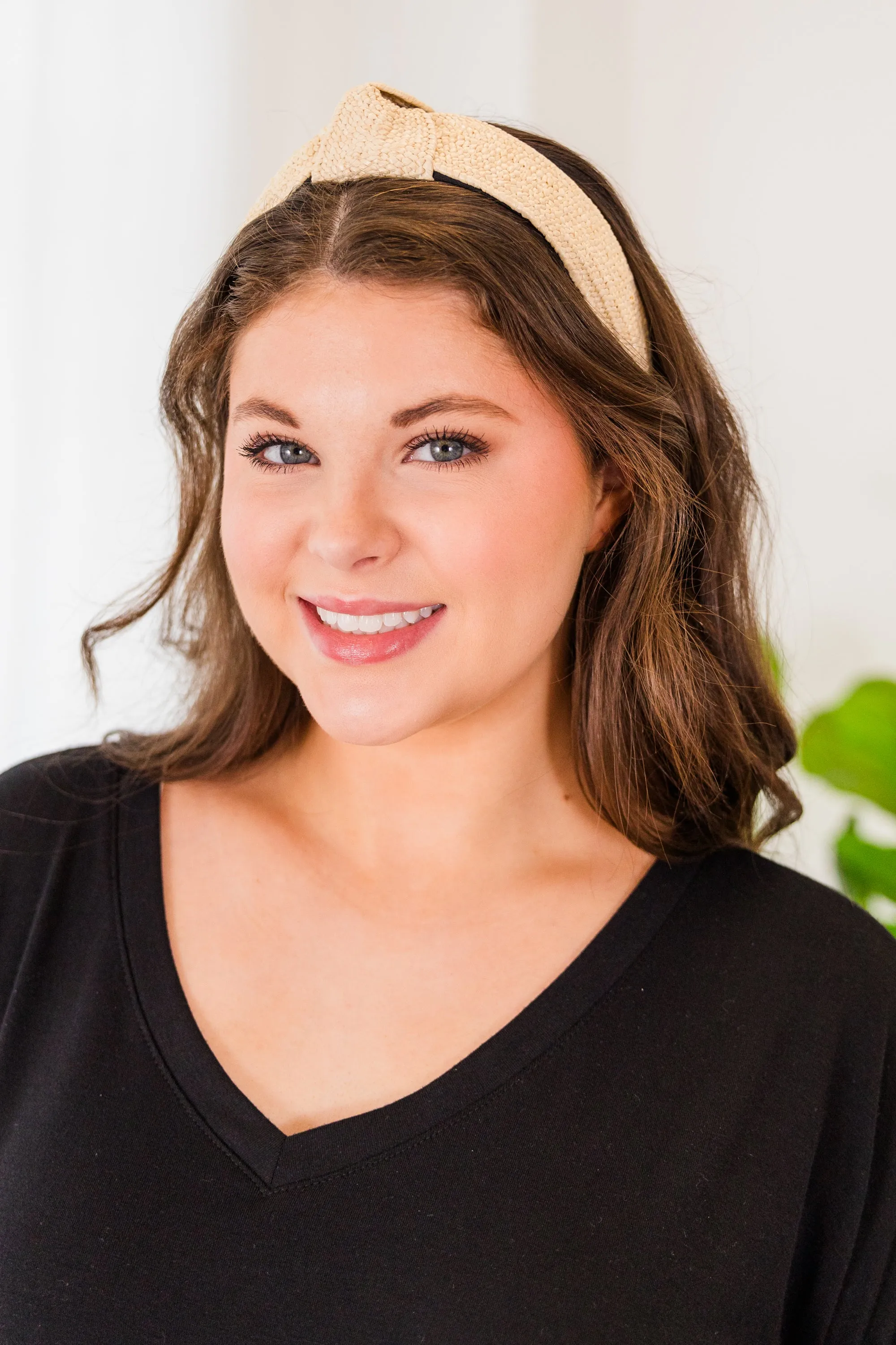 Beach Happy Babe Headband, Ivory