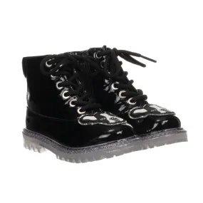 Black Patent Leather Boots