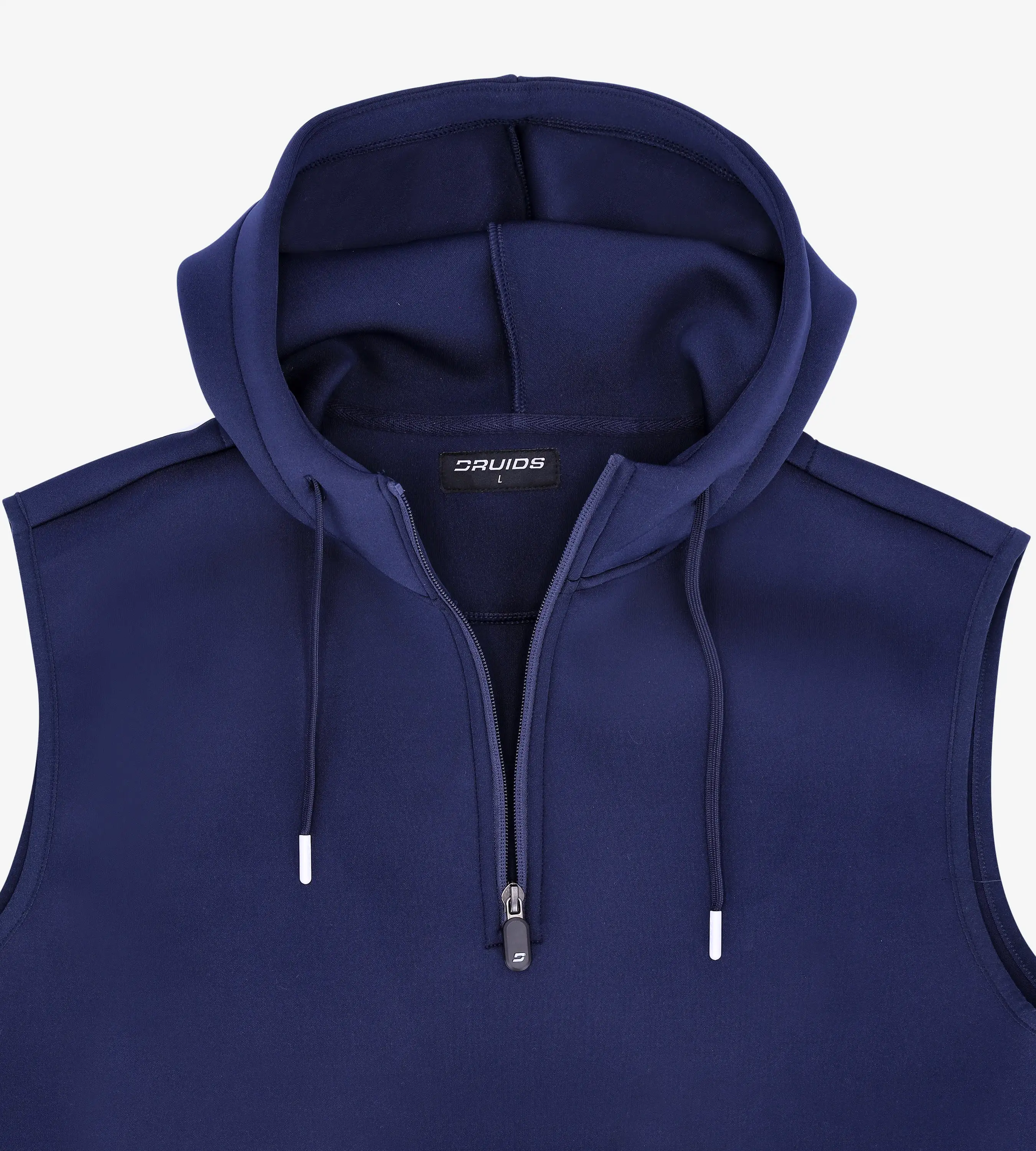 BLAZE SLEEVELESS HOODIE - NAVY