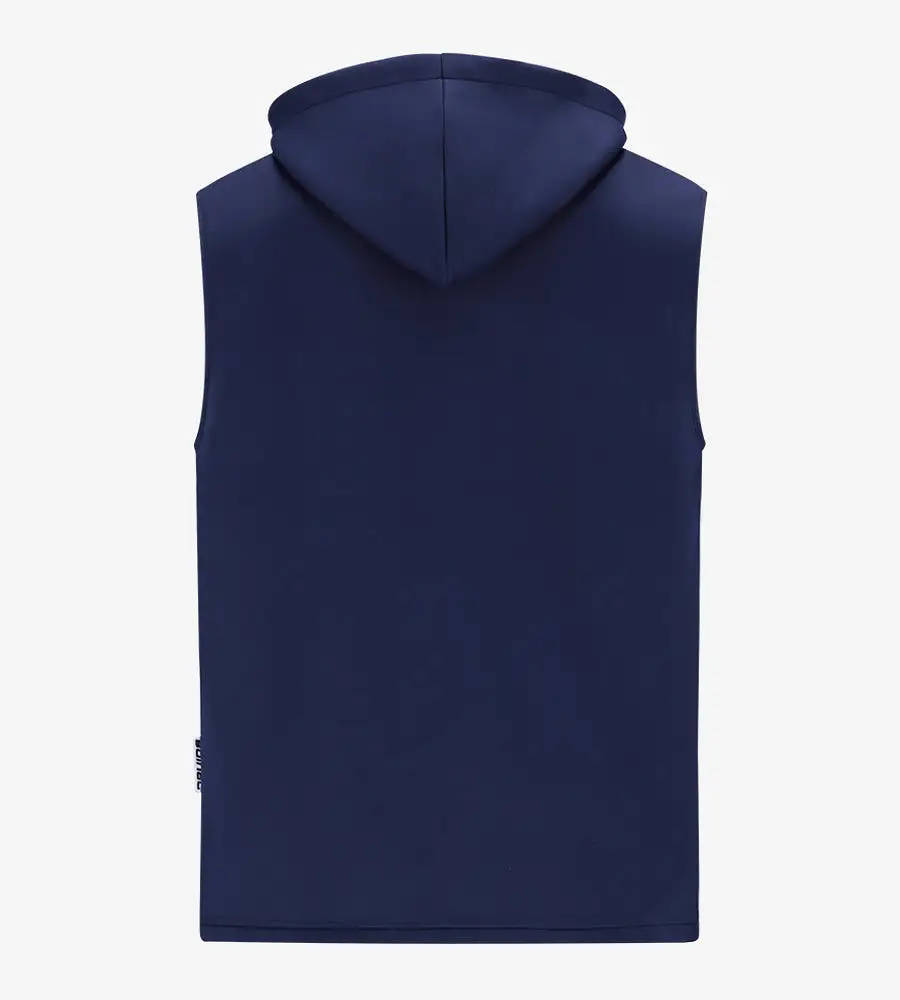 BLAZE SLEEVELESS HOODIE - NAVY