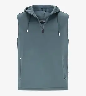 BLAZE SLEEVELESS HOODIE - SAGE