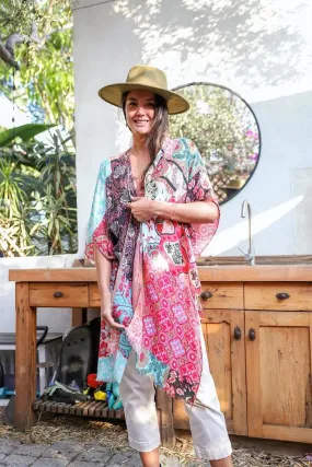 Boho Floral Patchwork Kimono 1