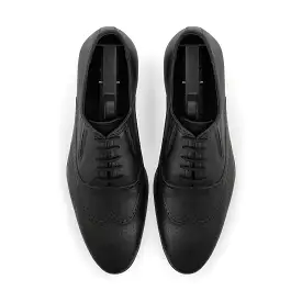 Brogue Dotted Oxfords-Black