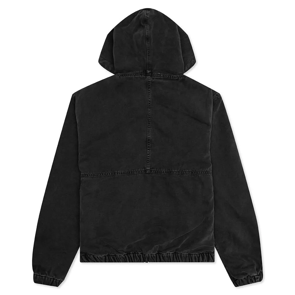 Canvas Insulated Work Jacket - Black