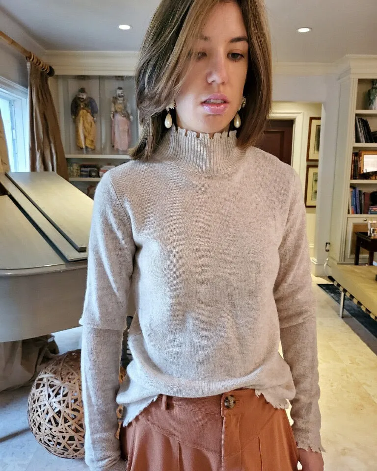 CARO DISTRESSED WOOL SWEATER