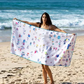 Destination Towels Happy People Beach Sand Free Beach Towel