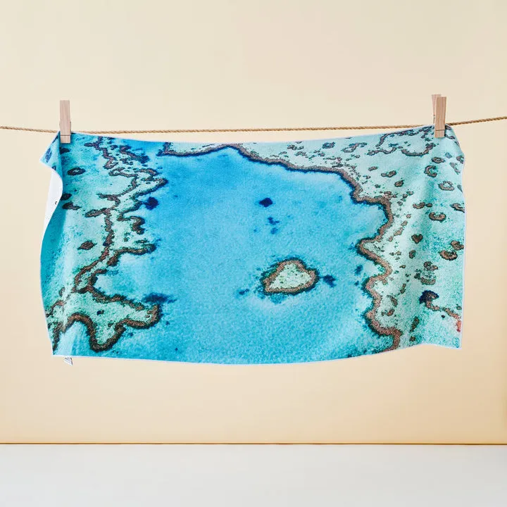 Destination Towels Love Reef Sand Free Beach Towel