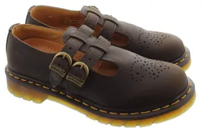 DR MARTENS Ladies 8065 Mary Jane Shoes In Brown