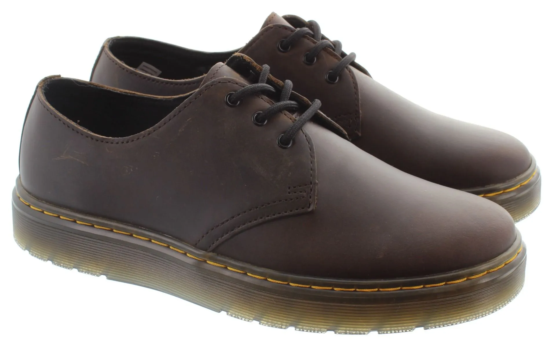 DR MARTENS Mens Thurston Low Shoes In Brown