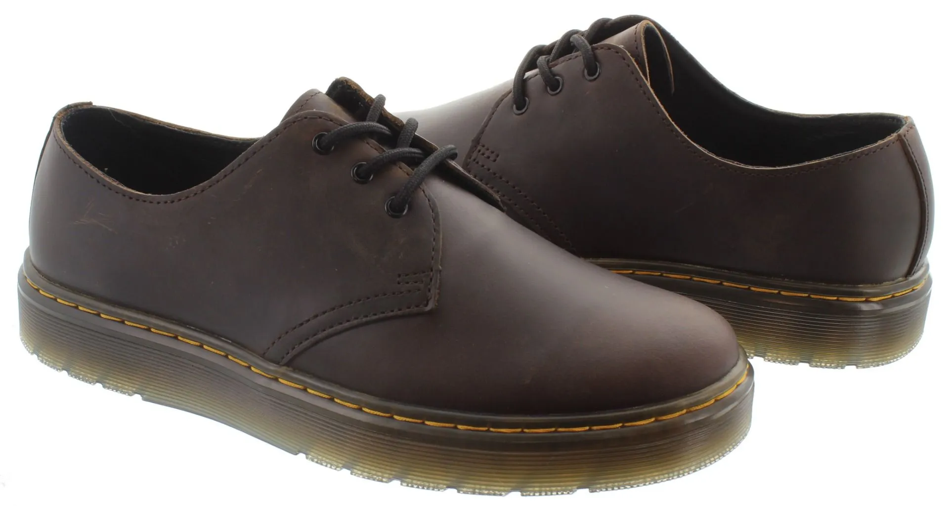 DR MARTENS Mens Thurston Low Shoes In Brown