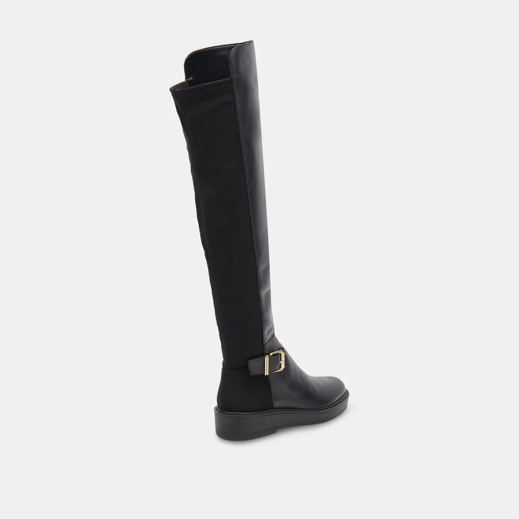 Ember Boots Black Leather | Black Leather Over-The-Knee Boots– Dolce Vita 6950764576834