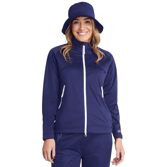 Green Lamb Waterproof Jacket Gala Navy