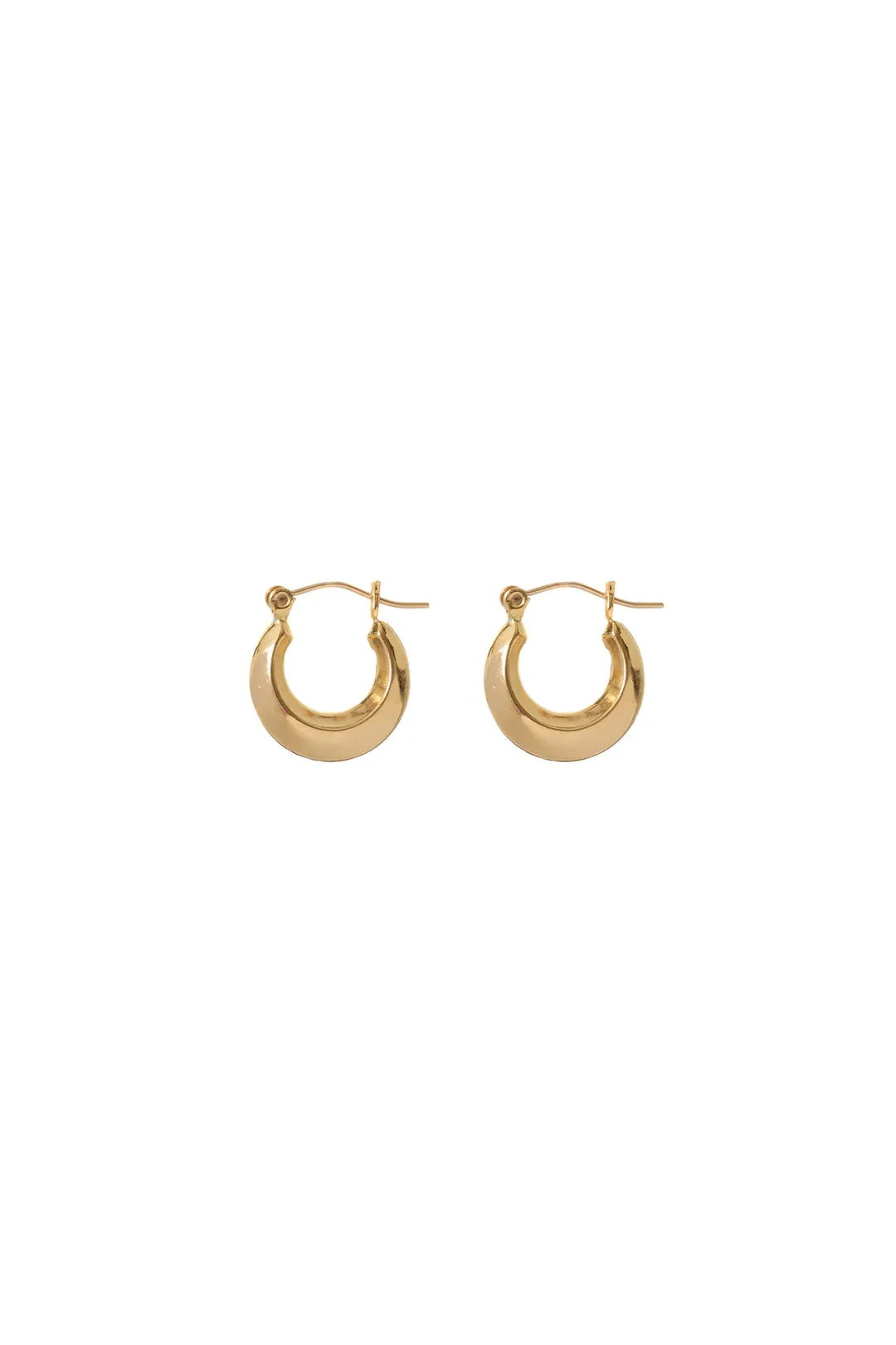 Hailey Petite Gold Hoops | Lisbeth