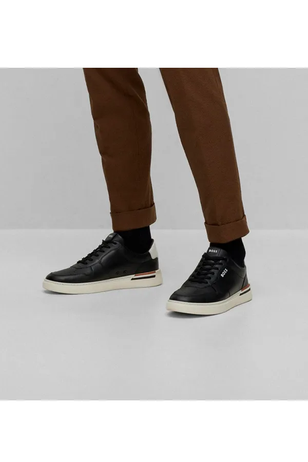 Hugo Boss Clint Leather Sneaker Black