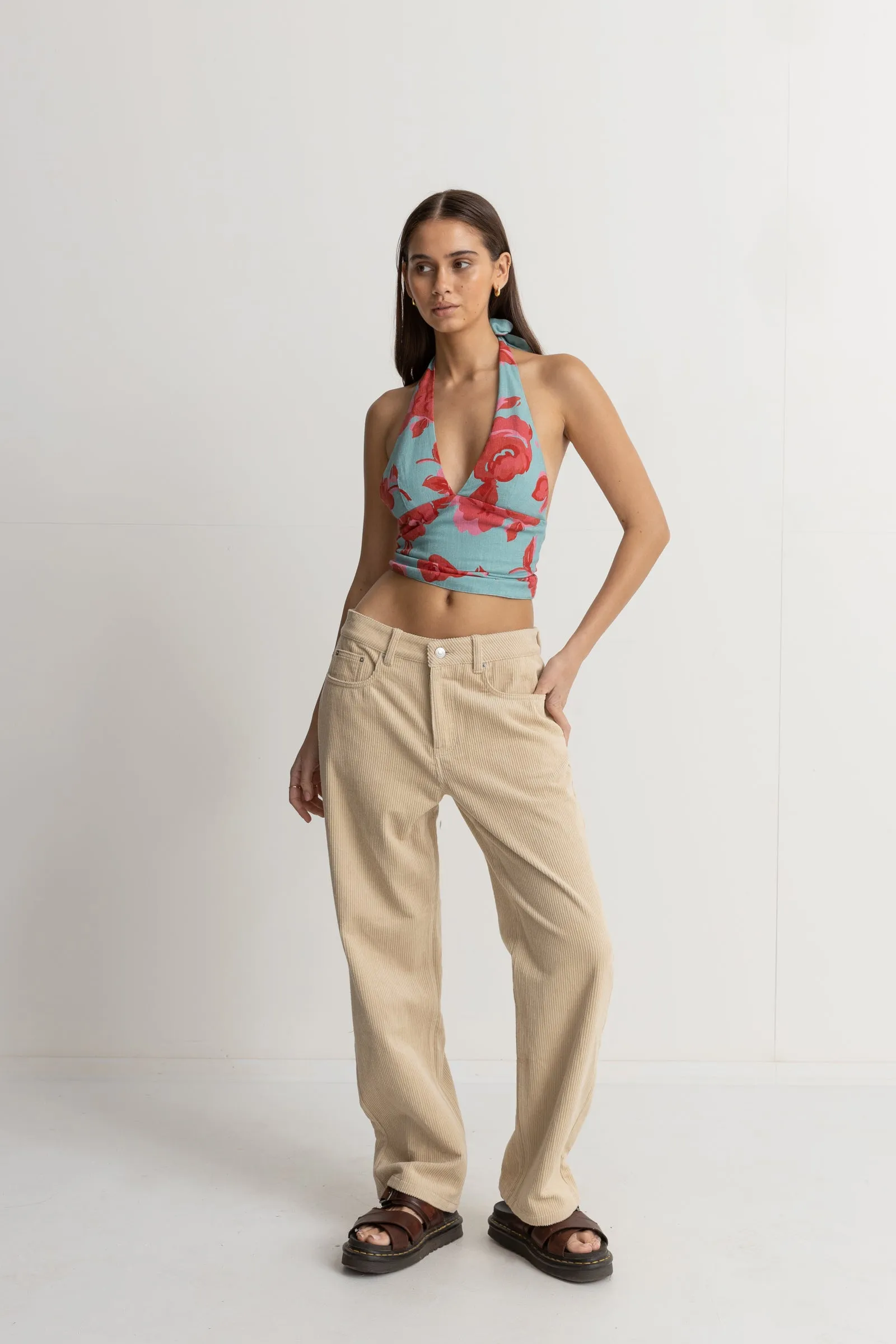 Inferna Floral Halter Top Spring