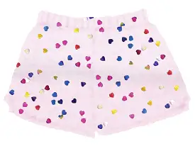 Iscream Colorful Hearts Foil Plush Shorts