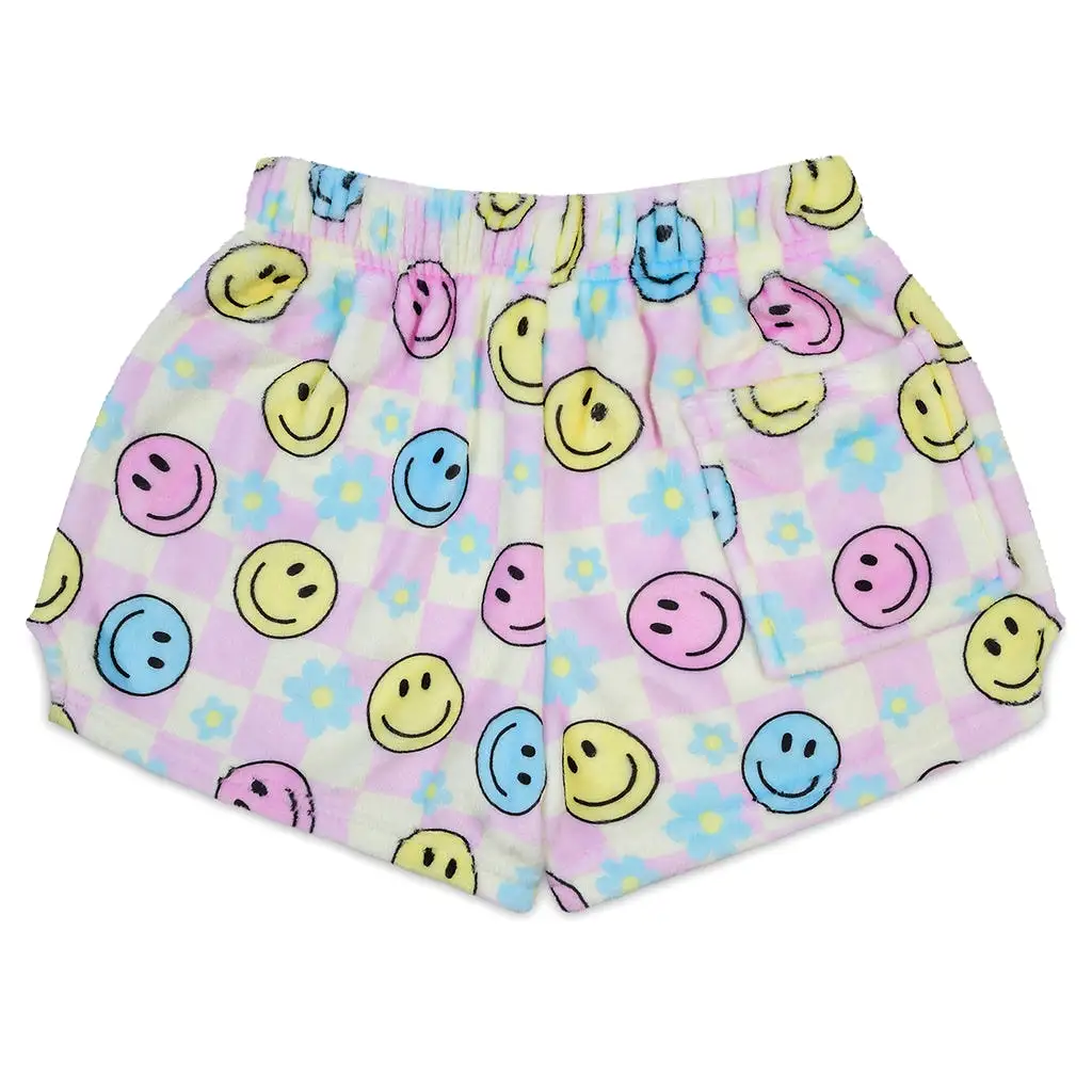 Iscream Happy Check Plush Shorts