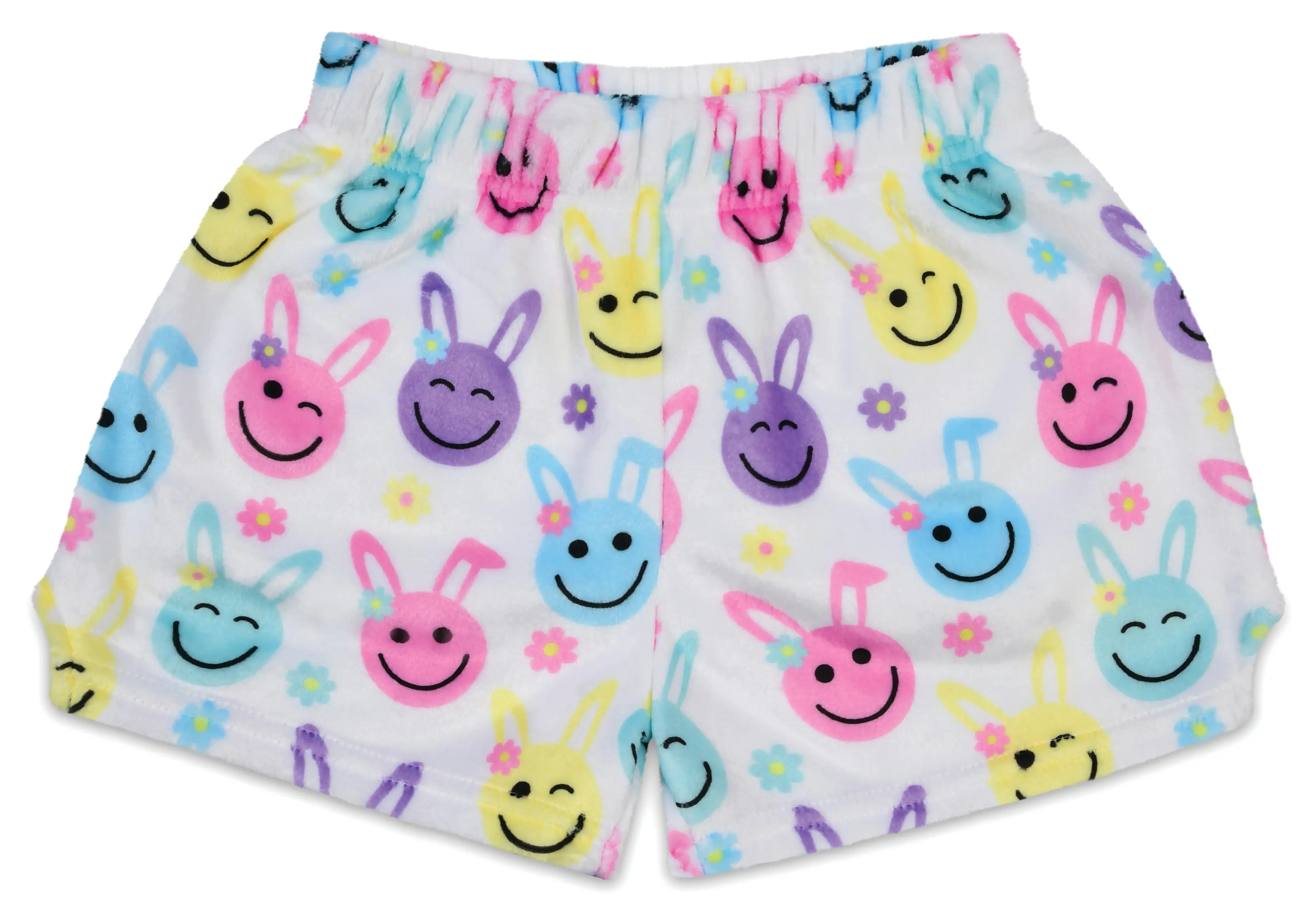 Iscream Happy Face Bunnies Plush Shorts