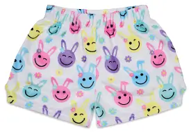 Iscream Happy Face Bunnies Plush Shorts