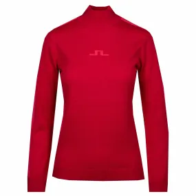 J Lindeberg Adia Ladies Sweater Barbados Cherry