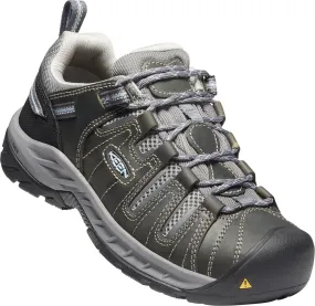 Keen Utility Womens Flint II Soft Toe Steel Grey/Paloma Leather Work Shoes