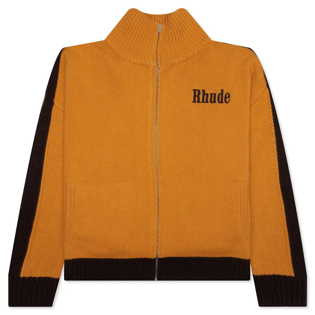 Knit Track Jacket - Yellow/Black