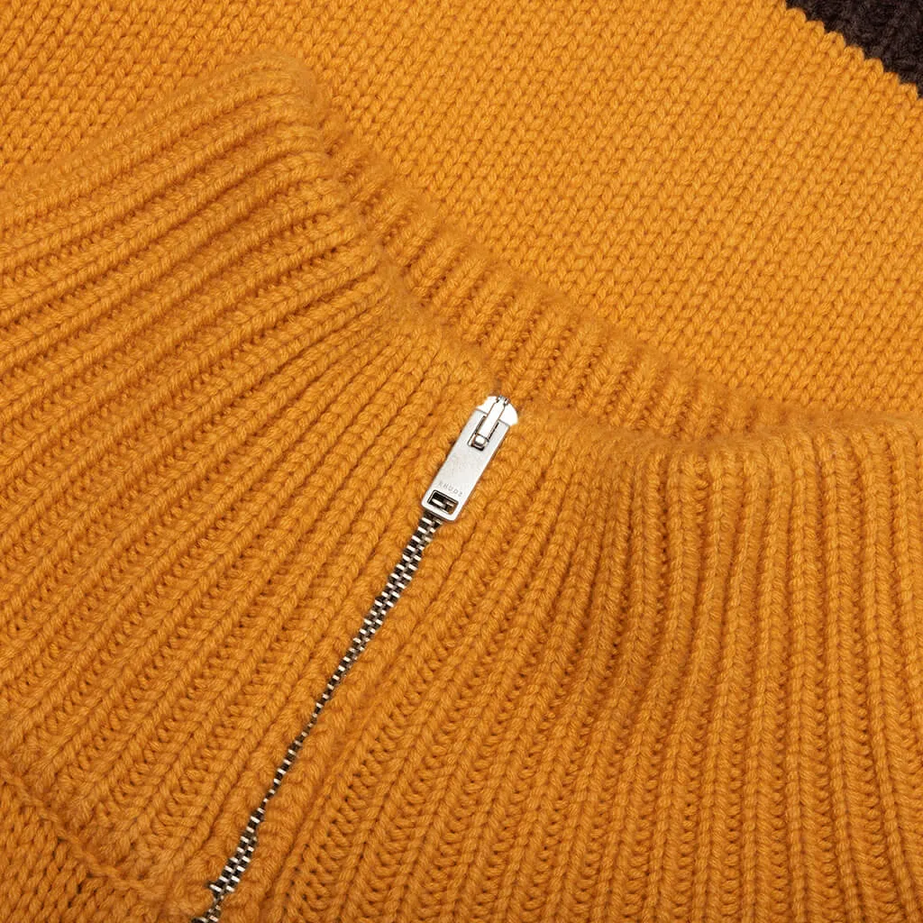 Knit Track Jacket - Yellow/Black