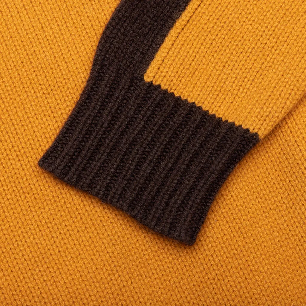 Knit Track Jacket - Yellow/Black