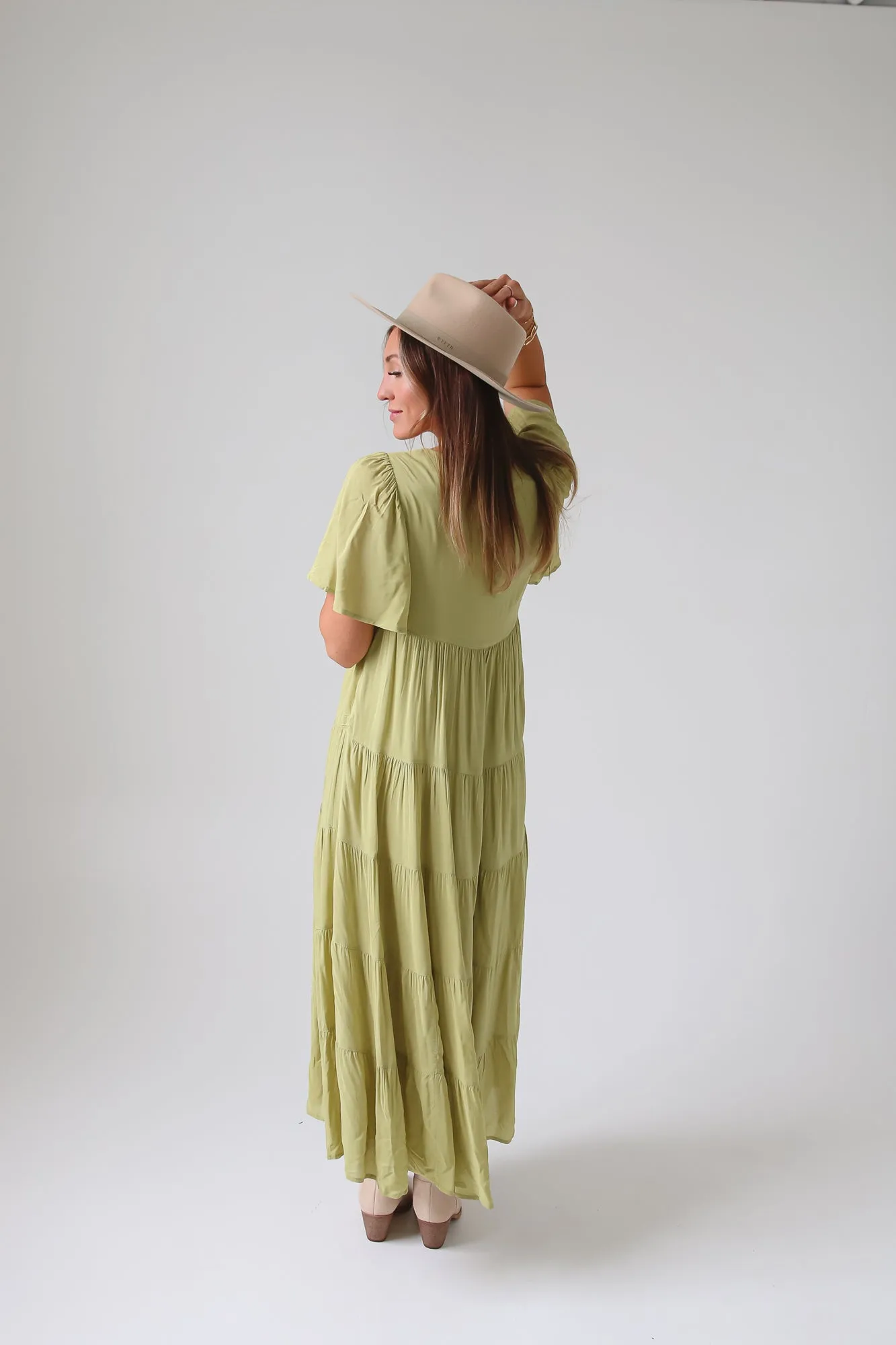 LayLay Maxi Dress in Pistachio Green