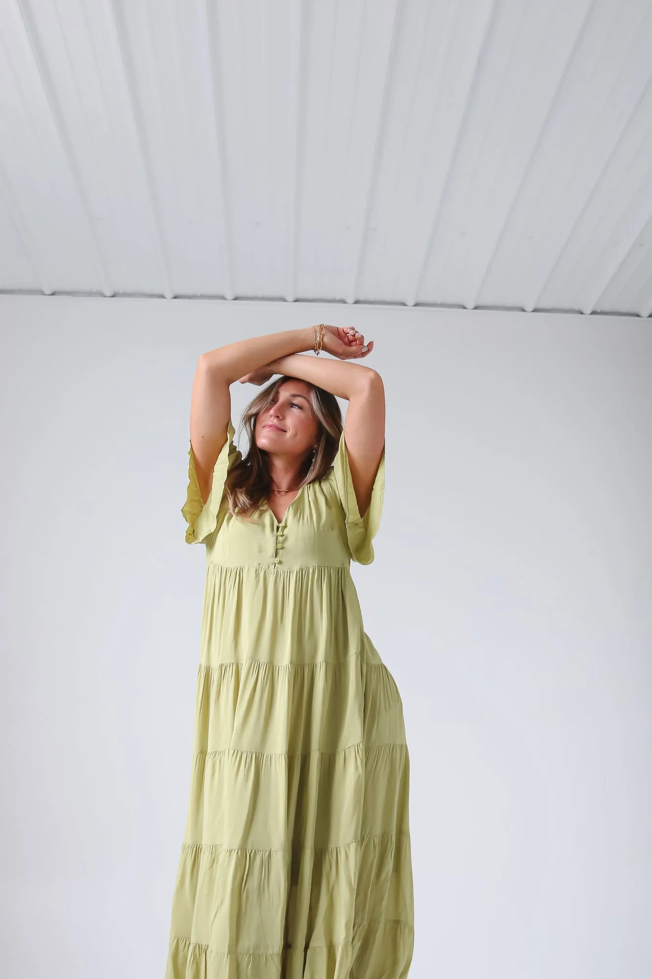 LayLay Maxi Dress in Pistachio Green